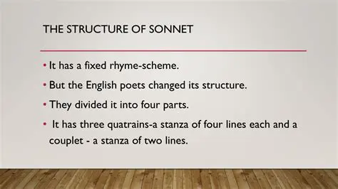 The Structure of the Sonnet