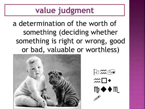The Subjectivity of Value Judgments