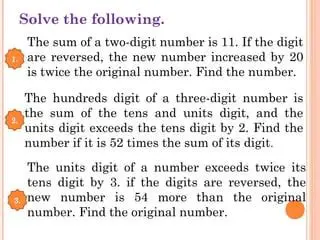 The Sum of the Reversed Number and Twice the Original Number
