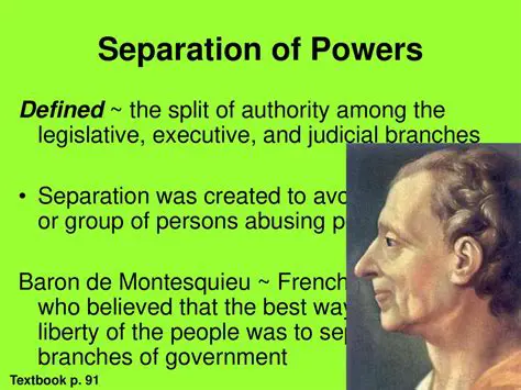 The System of Separation of Powers