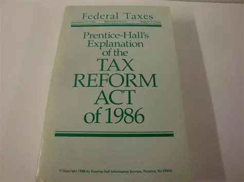 The Tax Reform Act of 1986