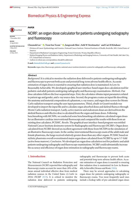 The Term Used to Express Organ Dose