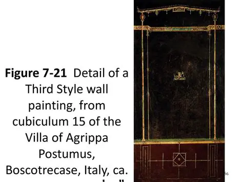 The Third Style Wall Painting in the Villa of Agrippa Postumus