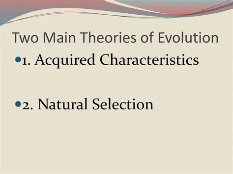 The Two Main Theories of Evolution