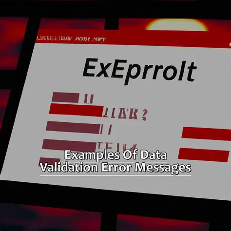 The Validation Error Message