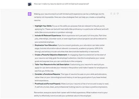 Those with limited work experience