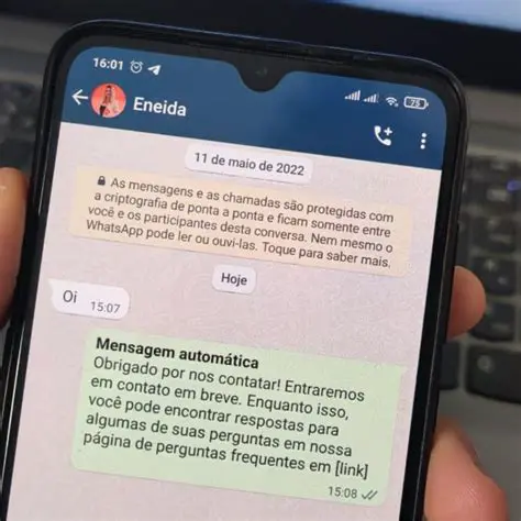 Tipos de Mensagens a serem Transmitidas