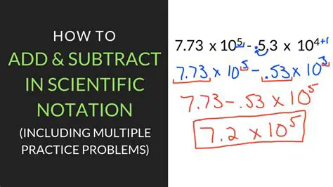 To add numbers in scientific notation