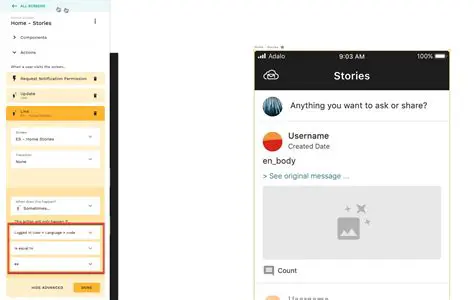 Toggling Between Languages