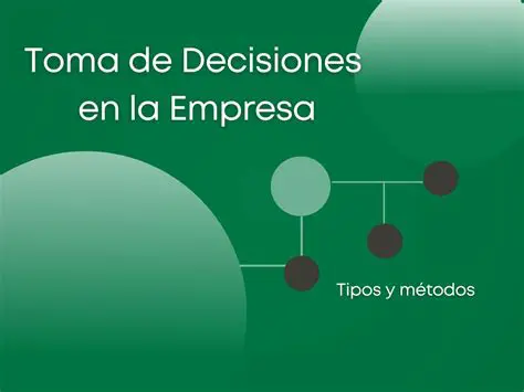 Toma de decisiones en la empresa