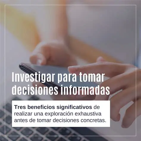 Tomar decisiones informadas