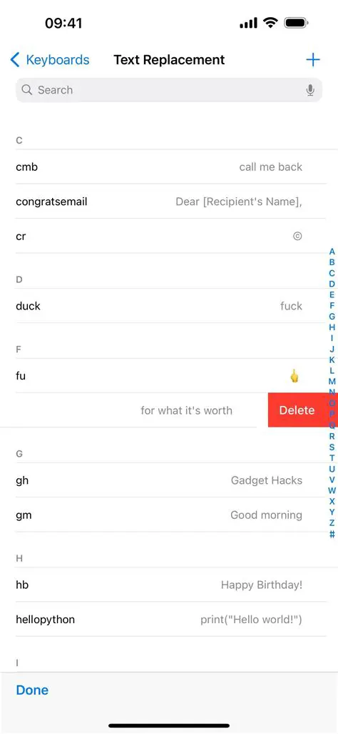 Tools for Text Replacements