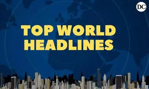 Top News Around the World: Global Headlines and Breaking Stories