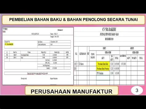 Transaksi Pembelian Bahan Baku dan Peralatan