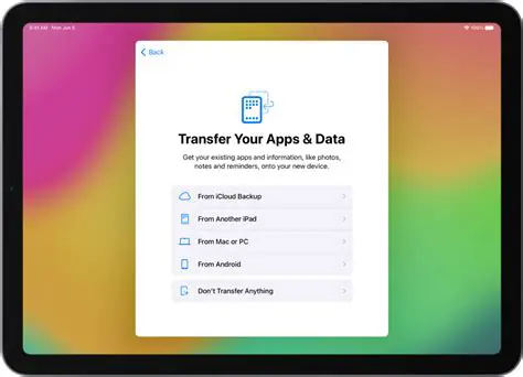 Transfer apps back to iPad