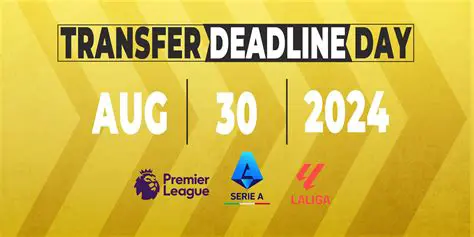 Transfer Deadline Day: Watch Live Updates, Deals, and Drama Unfold!