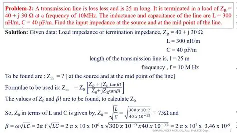 Transmission Line Impedance Calculation