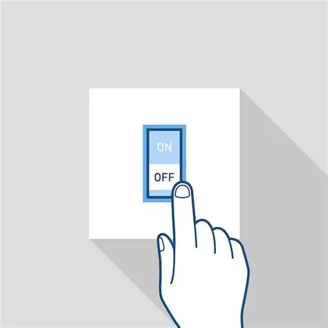 Turn off lights and electronics