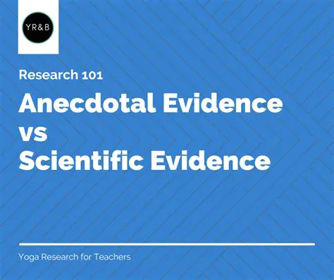 Types of Anecdotal Evidence