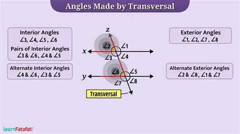 Types of Angles Made by a Transversal