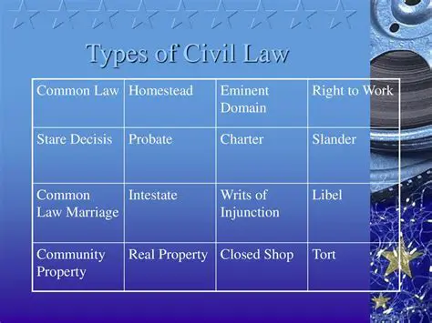 Types of Civil Law Violations