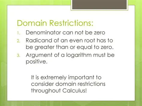 Types of Domain Restrictions