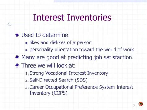 Types of Interest Inventories