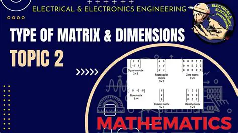 Types of Matrix Dimensions
