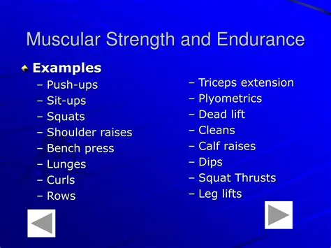 Types of Muscular Strength