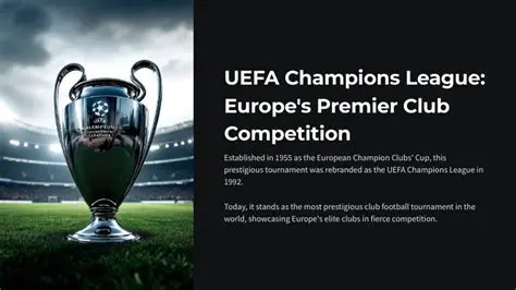 UEFA Champions League: Unraveling Europe's Premier Club Football Competition