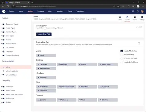 Umbraco Version and uSync Version