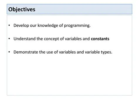 Understand the concept of variables