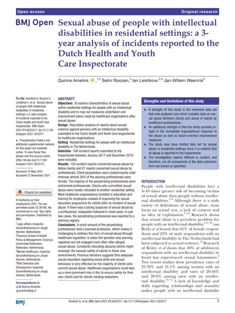 Understanding Abuse in Residential Settings