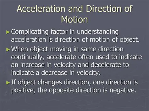 Understanding Acceleration and Direction