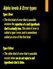 Understanding Alpha Levels