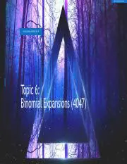 Understanding Binomial Expansions