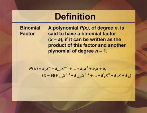 Understanding Binomial Factors