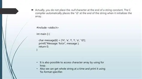 Understanding Character Arrays and Typecasting