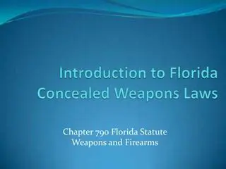 Understanding Concealed Weapons Laws