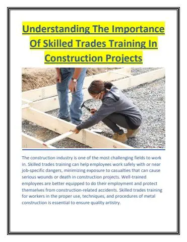 Understanding Construction and Skilled Trades