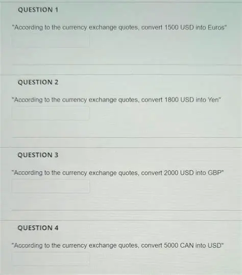 Understanding Currency Exchange Quotes