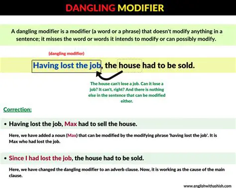 Understanding Dangling Modifiers in English Grammar