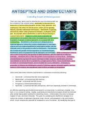 Understanding Disinfectants