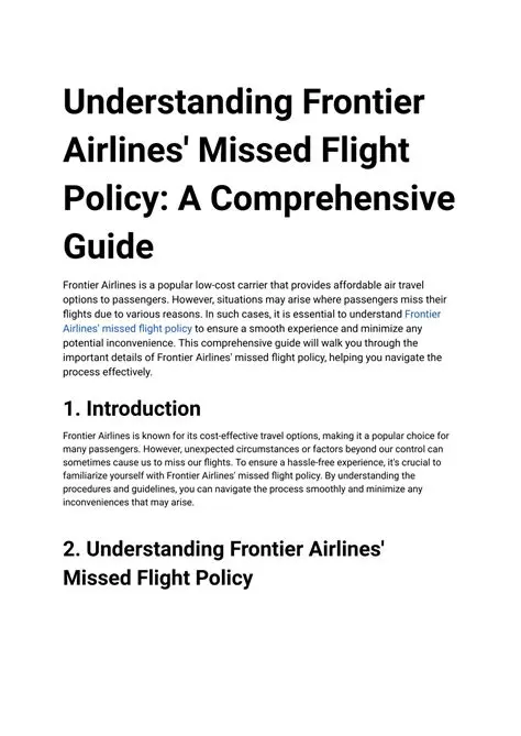 Understanding Frontier Airlines