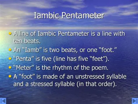 Understanding Iambic Pentameter