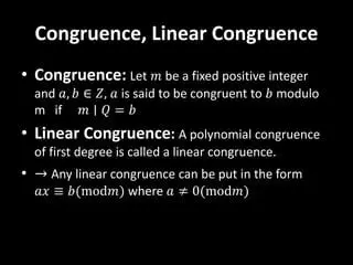 Understanding Linear Congruences