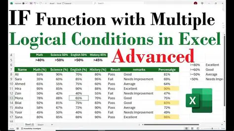 Understanding Logical Tests in Excel
