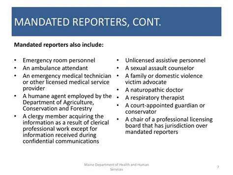 Understanding Mandated Reporters