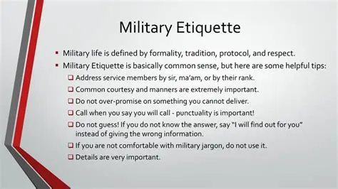 Understanding Military Etiquette