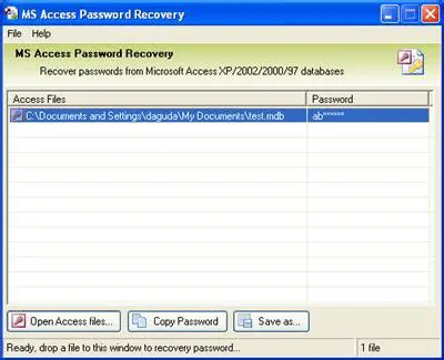 Understanding MS Access Password Recovery